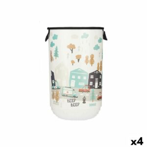 Laundry Basket Children’s Road Plastic 40 L 34 x 52,3 x 34 cm (4 Units)