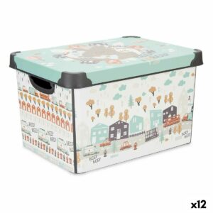 Storage Box with Lid Children’s Road Plastic 17 L 27,5 x 22 x 36,5 cm (12 Units)