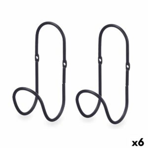 Hangers Black Metal Set 2 Pieces (6 Units)