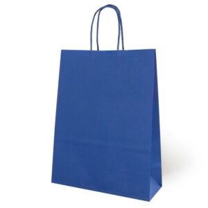 Paper Bag Fama Dark blue With handles 125 g/m² 15 x 8 x 21 cm (25 Units)