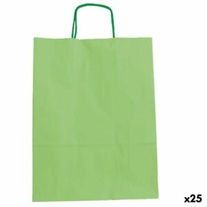 Bags Fama Paper With handles Light Green 15 x 8 x 21 cm 25 Units