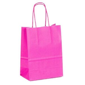 Bags Fama 26 x 10 x 35 cm Paper Magenta With handles 25 Units