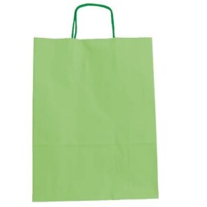 Bags Fama 26 x 10 x 35 cm Paper With handles Light Green 25 Units