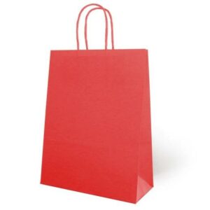 Bags Fama 26 x 10 x 35 cm Red Paper With handles 25 Units